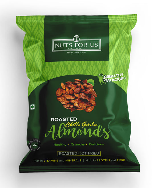 Roasted chilli garlic almonds