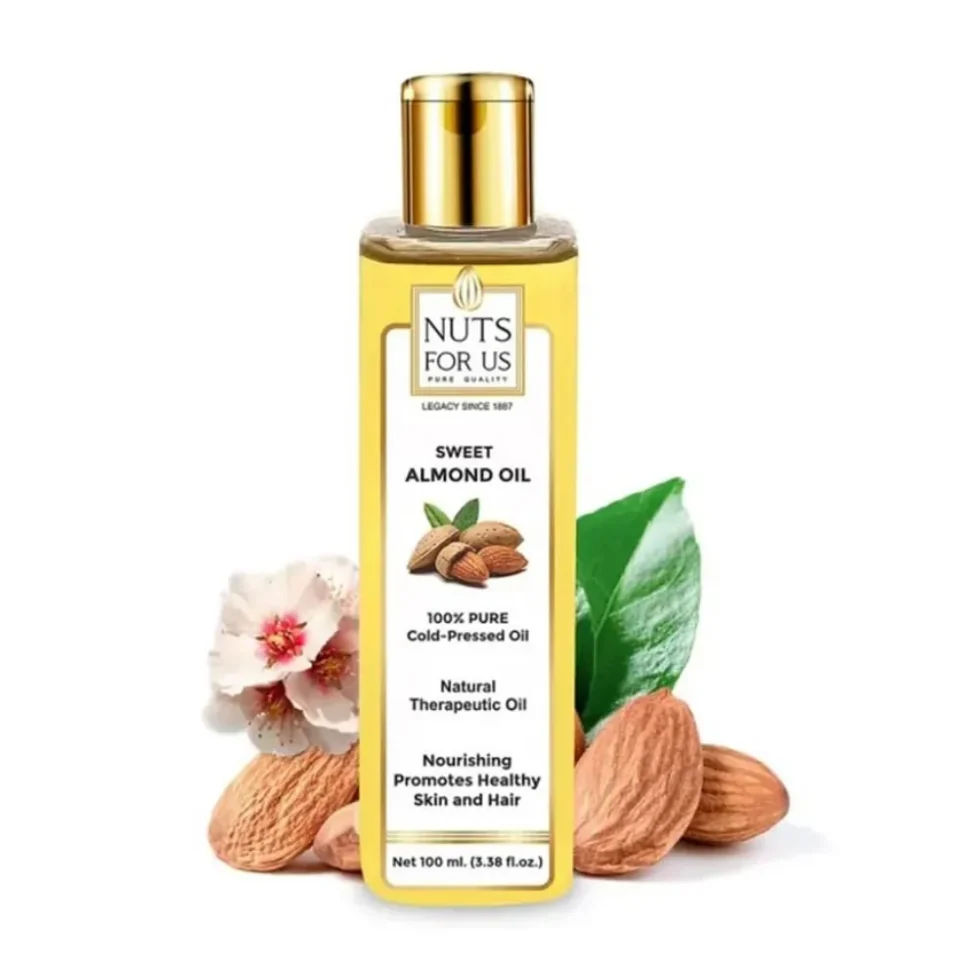 Pure Cold Pressed Almond Oil (Sweet) - Hair & Skin | NutsForUs